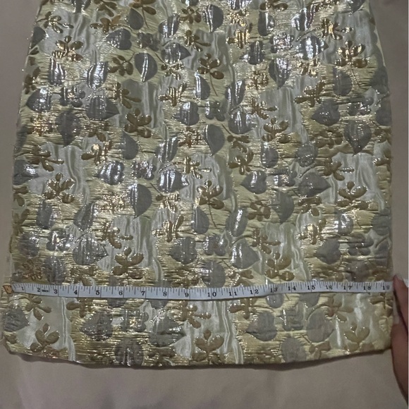 J Crew Collection Gold and Silver Metallic cocktail dress - Picture 11 of 13